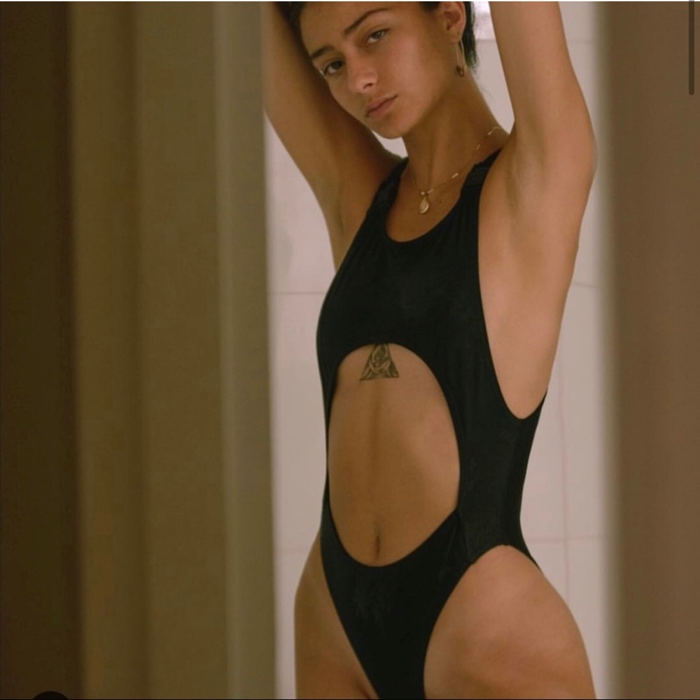 Riot Swim Jett Black One-piece swimsuit
